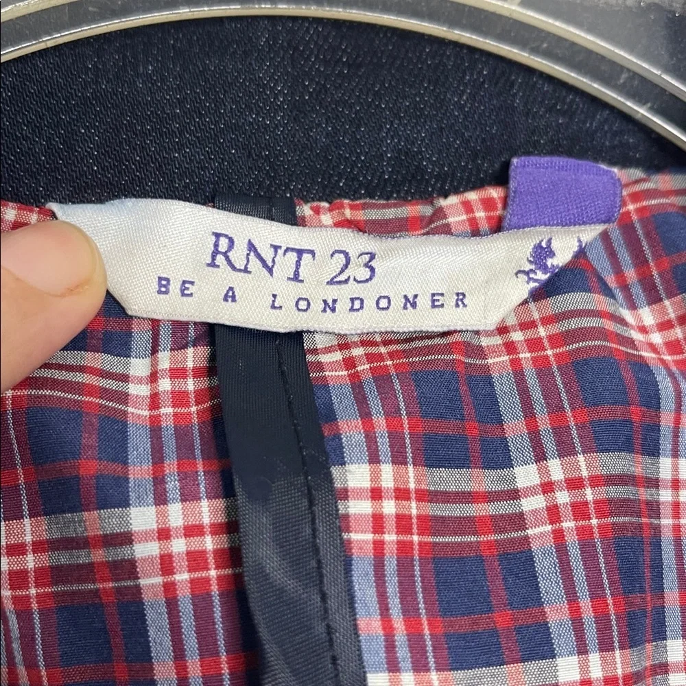 RNT 23 London Jeans Men's Denim Cotton Stretch Blazer Size XL